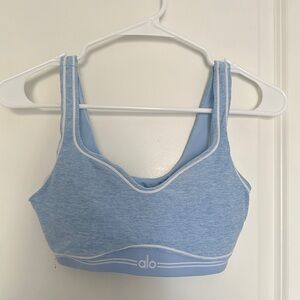 ALO Yoga Light Blue Sports Bra